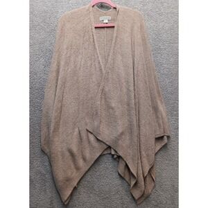 Barefoot Dreams CozyChic Lite Open Front Wrap Cardigan One Size Taupe